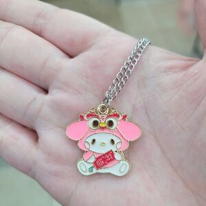 Brand New My Melody Pink Lucky Silver Necklace